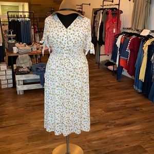 Ivory Floral Dress